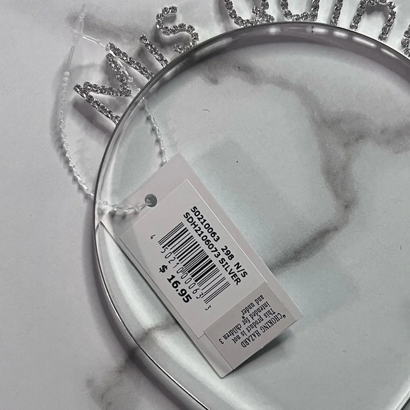 NWT Mid Quince blingy headband for quincenera silver headband - Picture 5 of 5